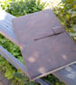Leather journal Arthur blank 120 page diary , note book sketch book 