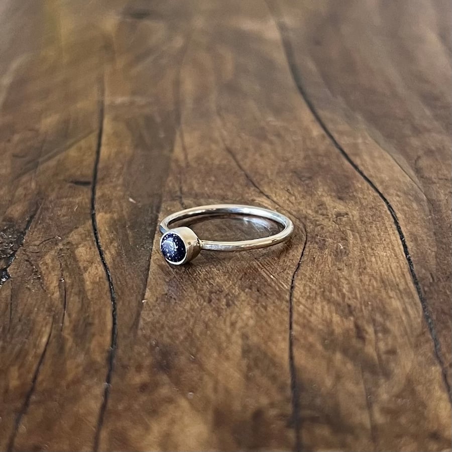 Written In The Stars Handmade Stacker Ring Size K.25 (UK)