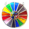 Summer Solstice Rainbow Burst Suncatcher Stained Glass Handmade 030