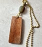 Teasel seed head mixed media pendant - Image 4