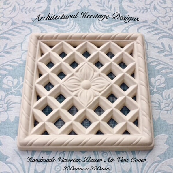 Victorian Plaster Air Vent Cover 220mm x 220mm