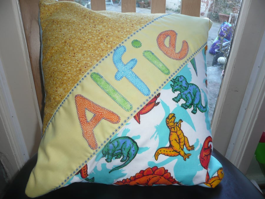 personalised child's cushion