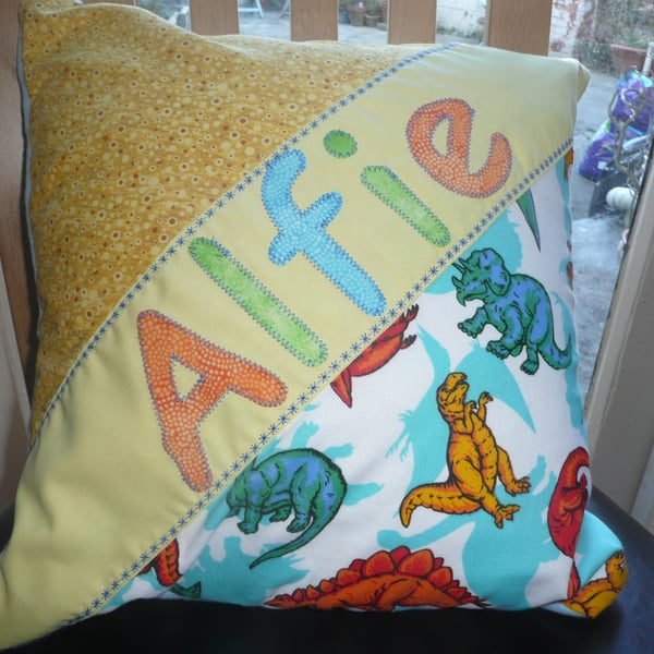 personalised child's cushion