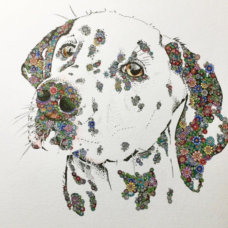 Dalmatian greeting card