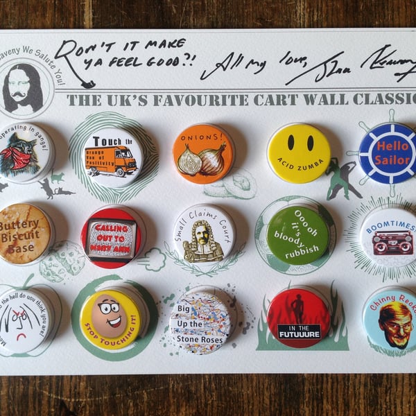 Limited Edition Signed Shaun Keaveny Cart Wall Badge Art Piece. A4. 