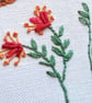 Bird with flowers embroidery art - hand embroidered picture - Image 4