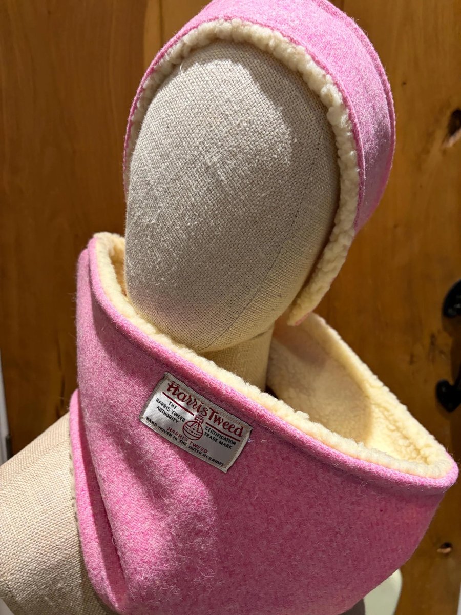 Harris Tweed Pink  Headband and Snood
