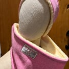 Harris Tweed Pink  Headband and Snood
