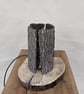 Rustic handcrafted Tree Bark Table Bedside Lamp - Image 8