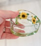 Keepsake Glass Heart Dish Hand Painted with Sunflowers  - Image 5