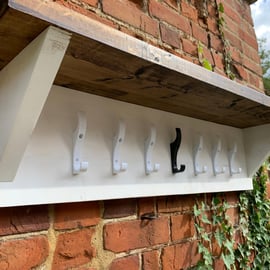 Coat rack, hook, pegs with Shelf