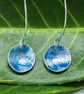 Fine silver and enamel earrings  - Image 2