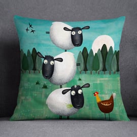 Billy Baarts Circus - Sheepies Art Cushion