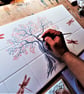 Splashback, Handmade Tile mural with a Swan  - Image 8