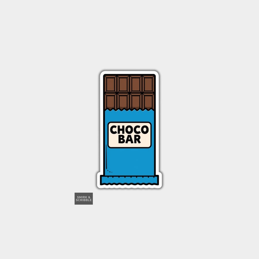 Funny Vinyl Sticker For Adults - Chocolate Bar