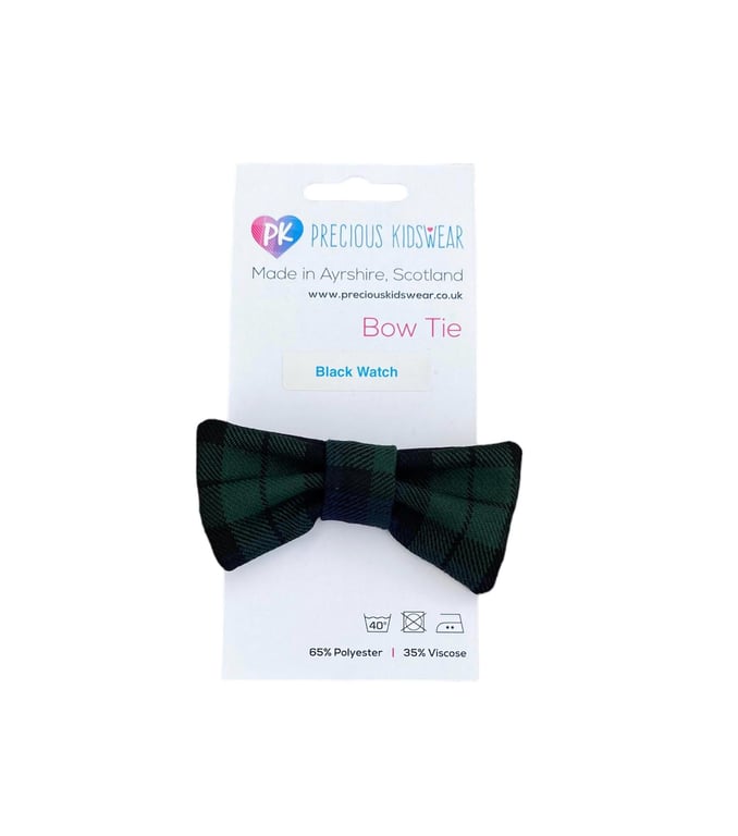 Black Watch Tartan Bow Tie babies, children