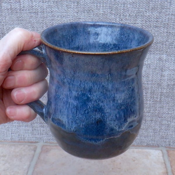 Large mug beer stein tankard coffee tea stoneware pottery handmade wheelthrown