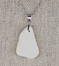 Sterling Silver Wildflower Sea Pottery Necklace - Handmade Coastal Pendant - Image 4