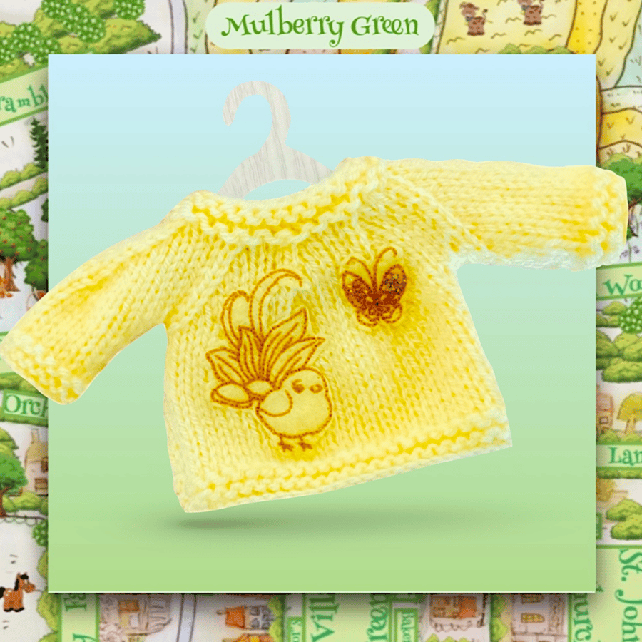 Reserved for Maddie - Little Chick Embroidered Jumper