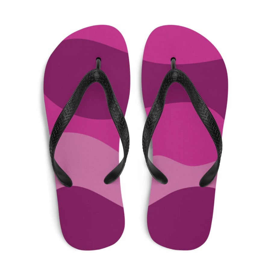 Pinks Pattern Unisex Flip Flops