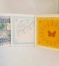 Cards, Any Occasion, Set of 3, Embroidered and with Beads