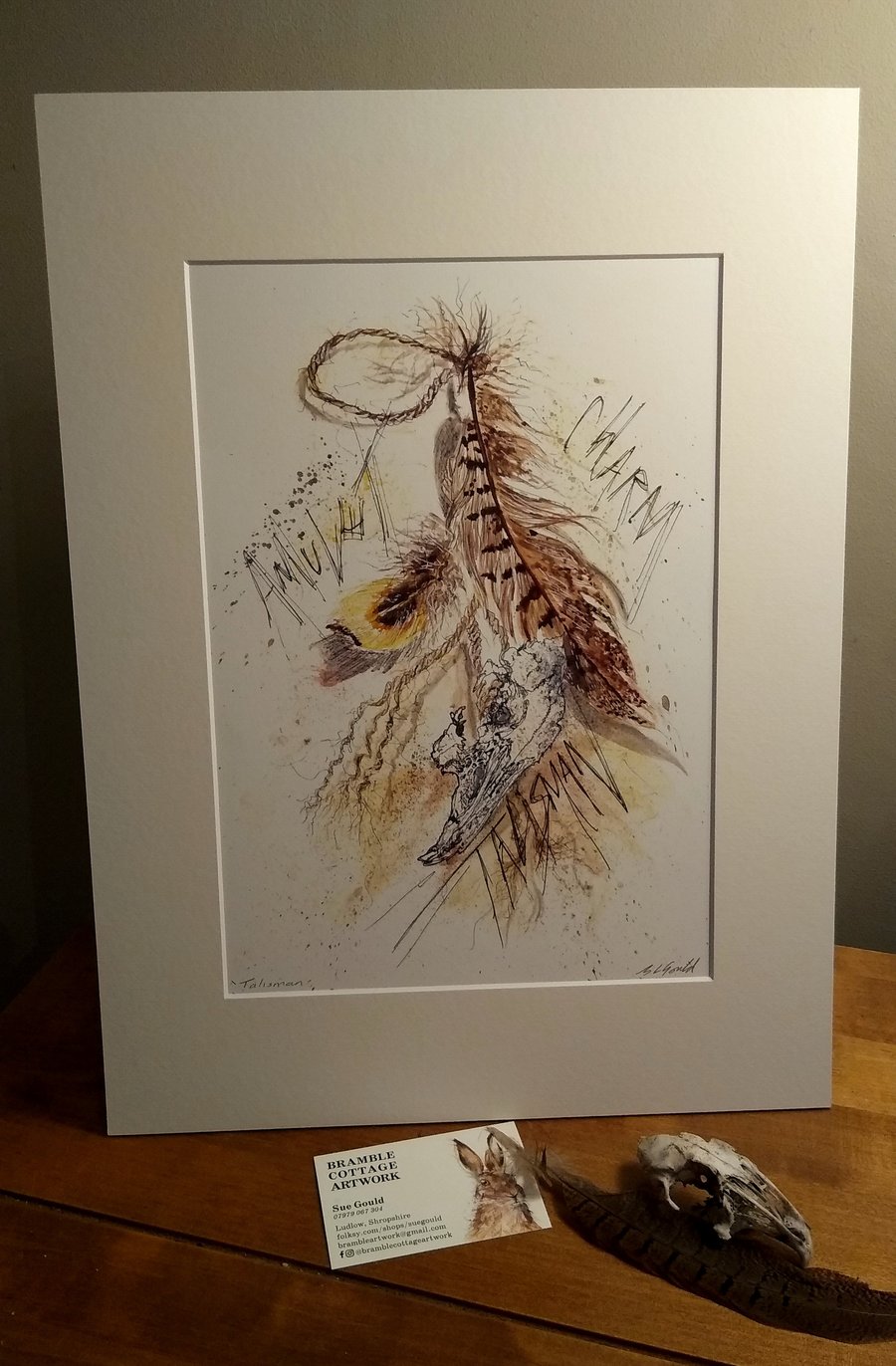 A4 signed print of an original painting - Talisman