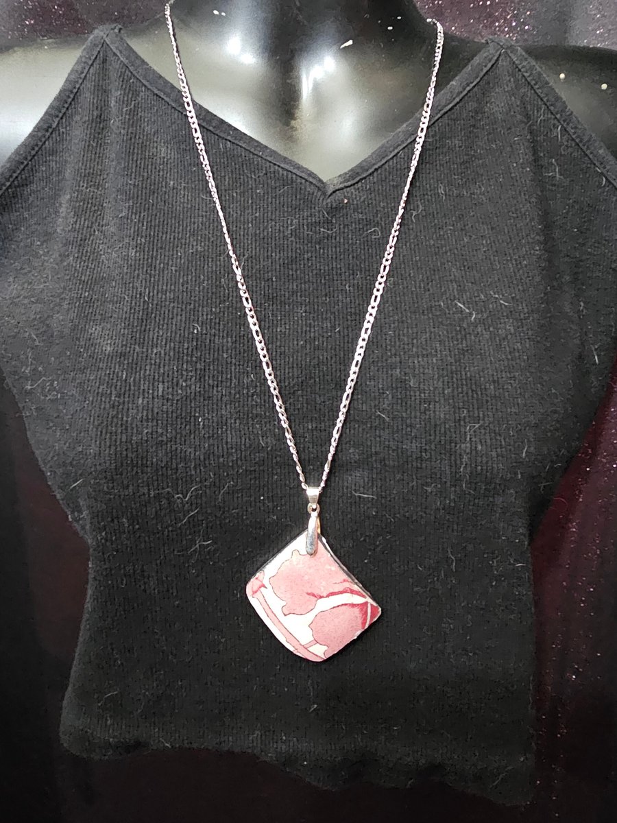 Pink Leaf Pendant