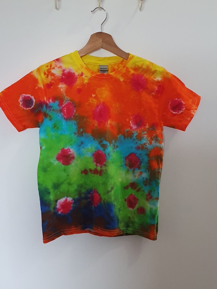 Tie Dye Random Spot T-shirt, Small Youth (6-8 yrs)