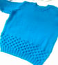Children's Hand Knitted Jumper with a Honeycomb Pattern, Children's Clothes - Image 1
