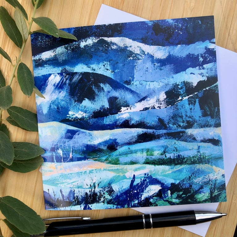 Landscape Greetings Card - Into the Blue