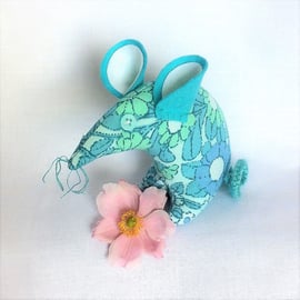 Aquarius  Retro Aquamarine Turquoise Blue Daisy Chain Mouse