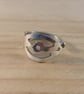 Upcycled Silver Plated Pierced Spoon Handle Ring (SPR062505)