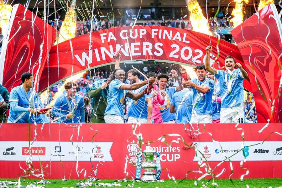 Manchester City FA Cup Winners 2026 Photograph Print