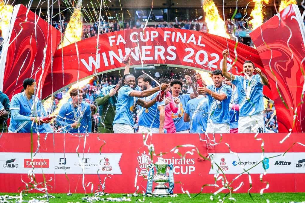 Manchester City FA Cup Winners 2026 Photograph Print