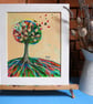 Original Landscape Painting, Tree Artwork, Autumn Art, Cottage Style - Image 9