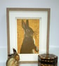 Rabbit linocut - Image 3