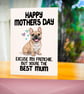 Funny French Bulldog Mother’s Day Card – Best Mum Gift - Image 4