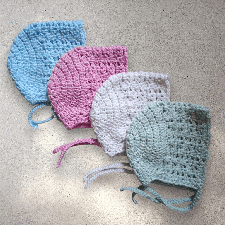 Sweet baby bonnet, 0-3 months