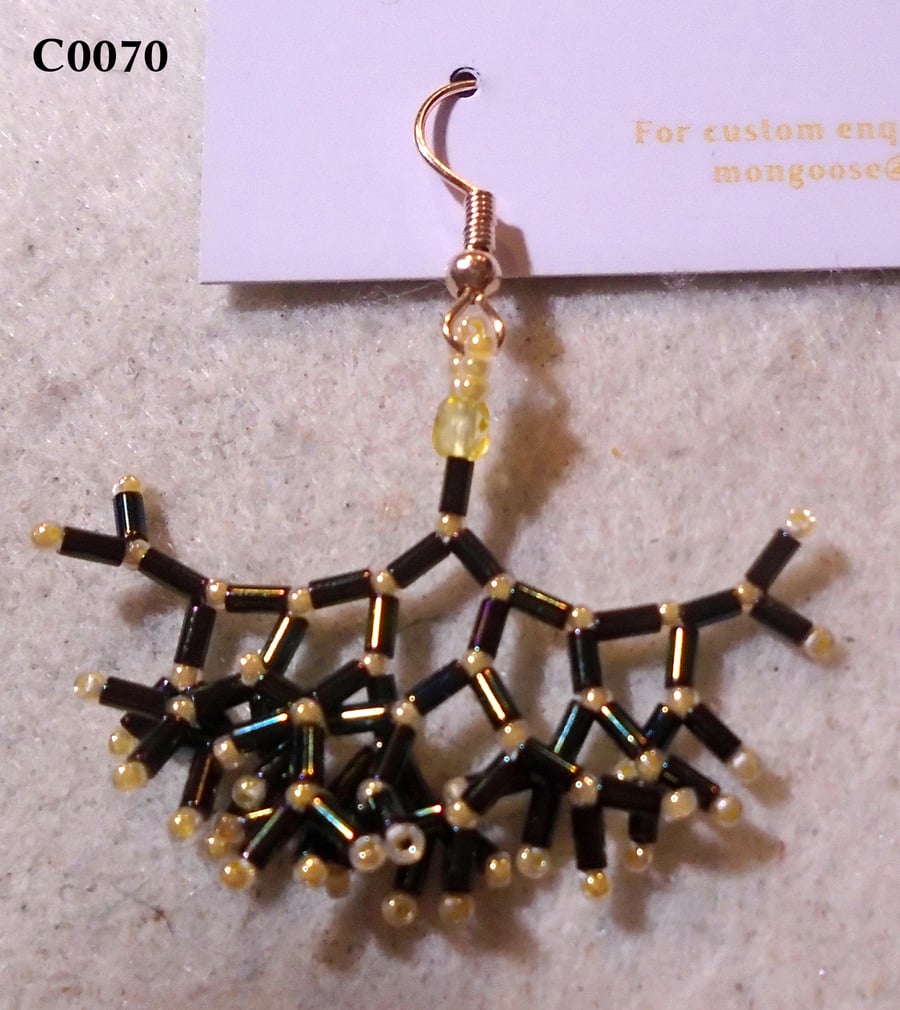 Fractal-style earrings (customisable)