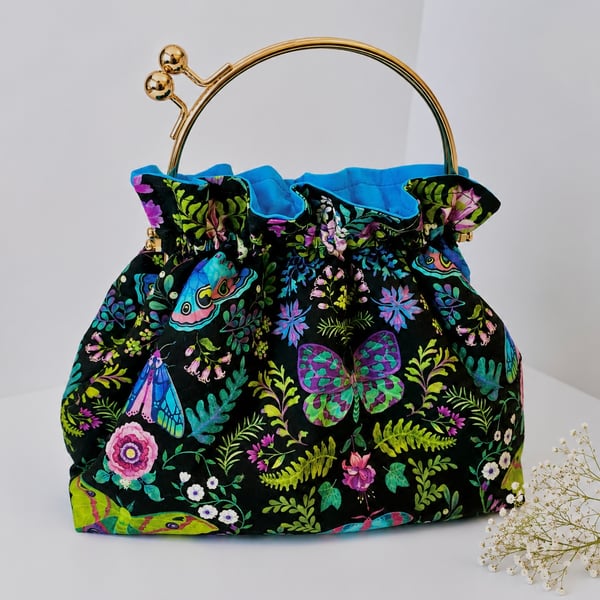 Quirky Handmade Kiss Clasp Frame Handbag 