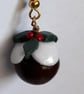 Christmas Pudding Earrings - Image 3