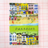 Passport cover  - Beach scene