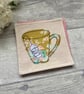 Coaster, floral tea coaster - Image 2