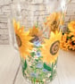 Glass Jug Hand painted with Sunflowers - Image 7