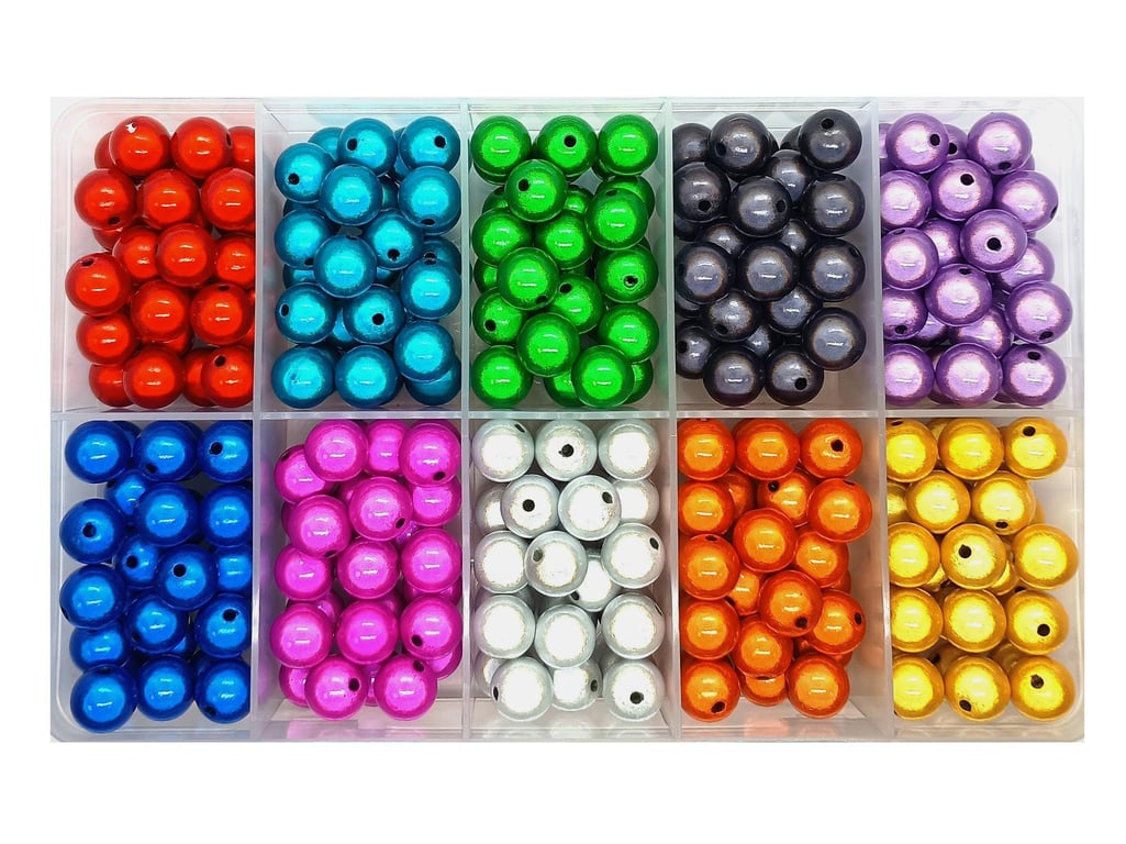 pangaeawalker Wholesale 10mm 3D Illusion Acrylic Miracle Beads, a box of 280pcs 