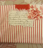 Red and white  and lace pouch  - Image 2