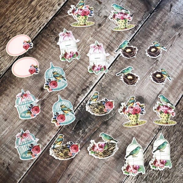 Shabby chic style ephemera 