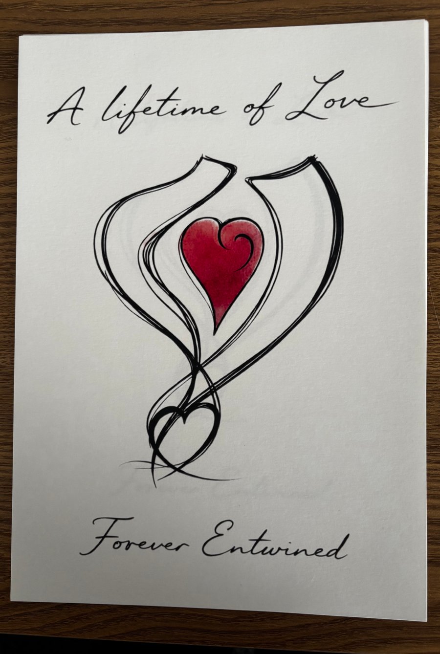 Minimalist Art Line Heart Print-Unbreakable Bond