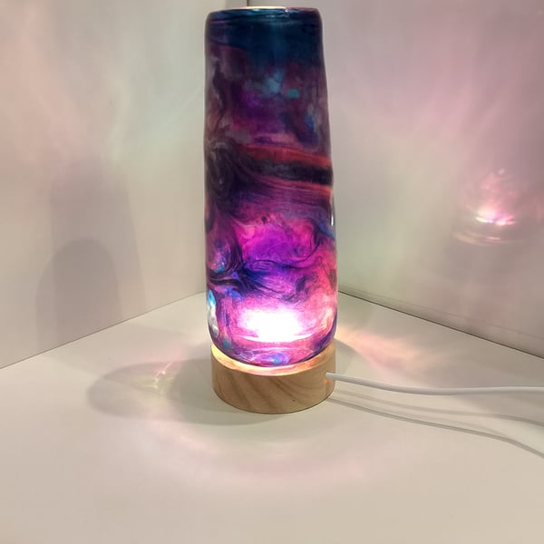 Acrylic-Poured Ambient Lamp