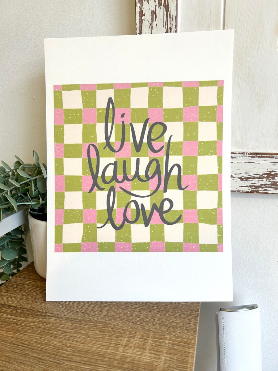 Live love laugh print